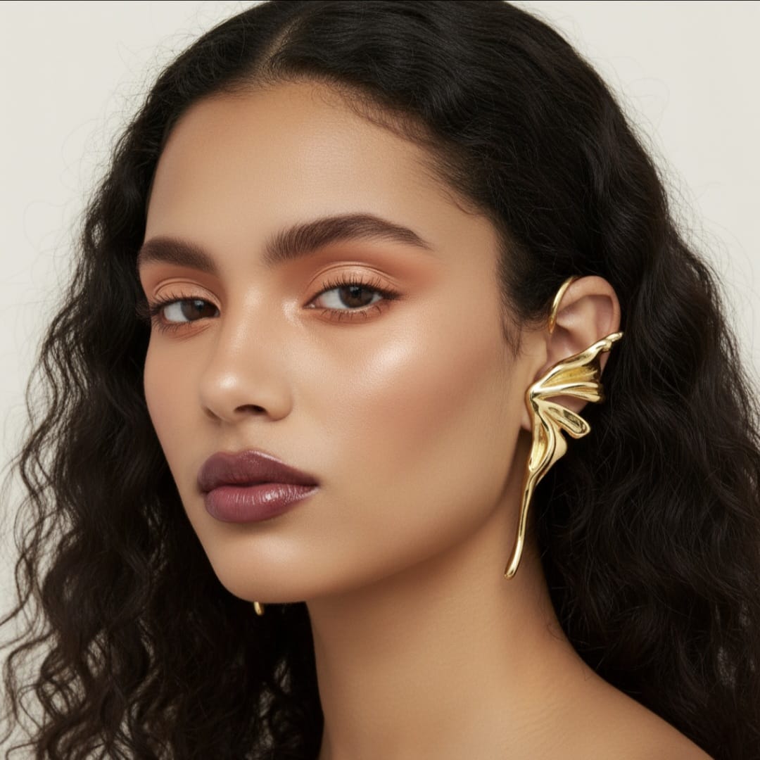 Saachu Bling - Wing Shape Anti Tarnish Drop Earrings